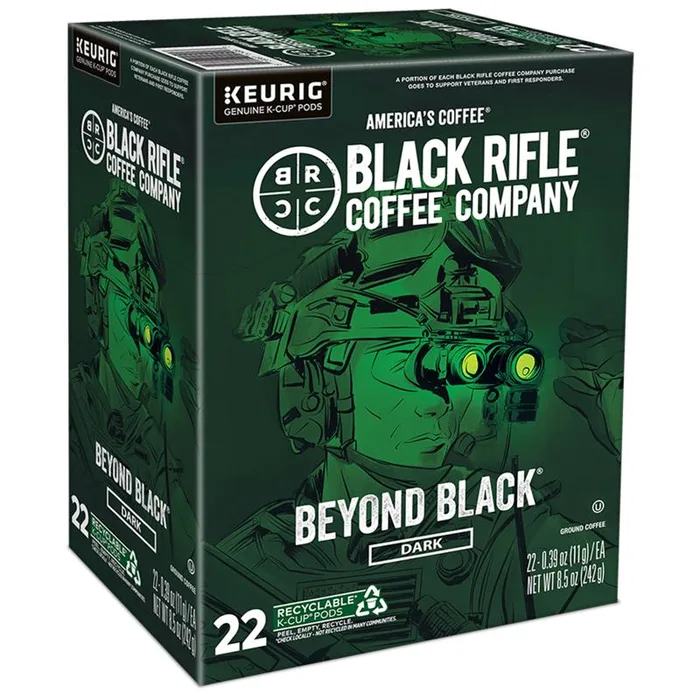 Black Rifle Coffee Company Beyond Black Coffee K-Cups 22 pk (Pack of 4)