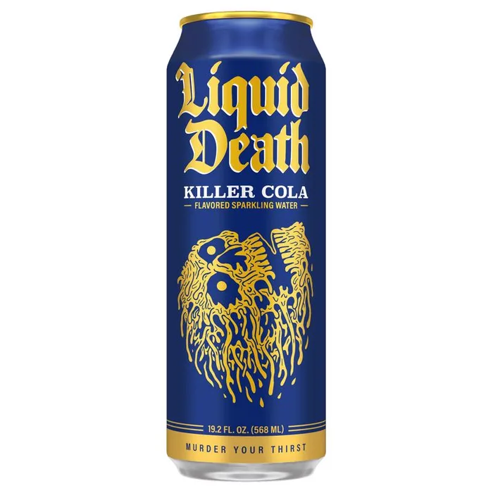 Liquid Death Killer Cola Cola Sparkling Natural Mineral Water 19.2 fl. oz. 1 pk (Pack of 12)