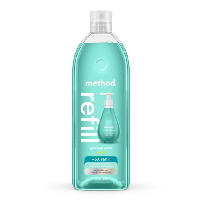 Method Waterfall Scent Gel Hand Wash 34 oz (Pack of 4)