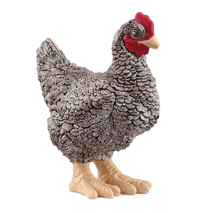 Schleich Plymouth Rock Chicken Figurine Black/White (Pack of 5)