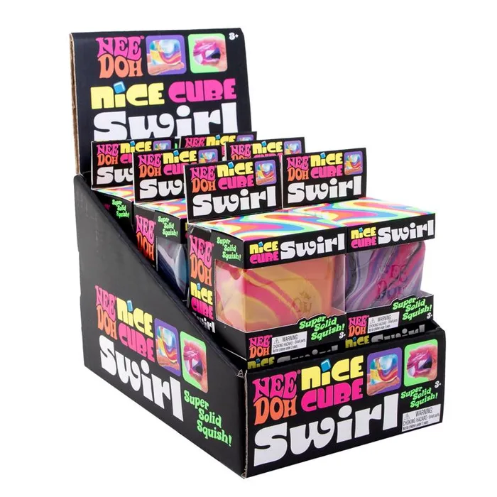 NeeDoh Nice Cube Swirl Assorted (Pack of 12)