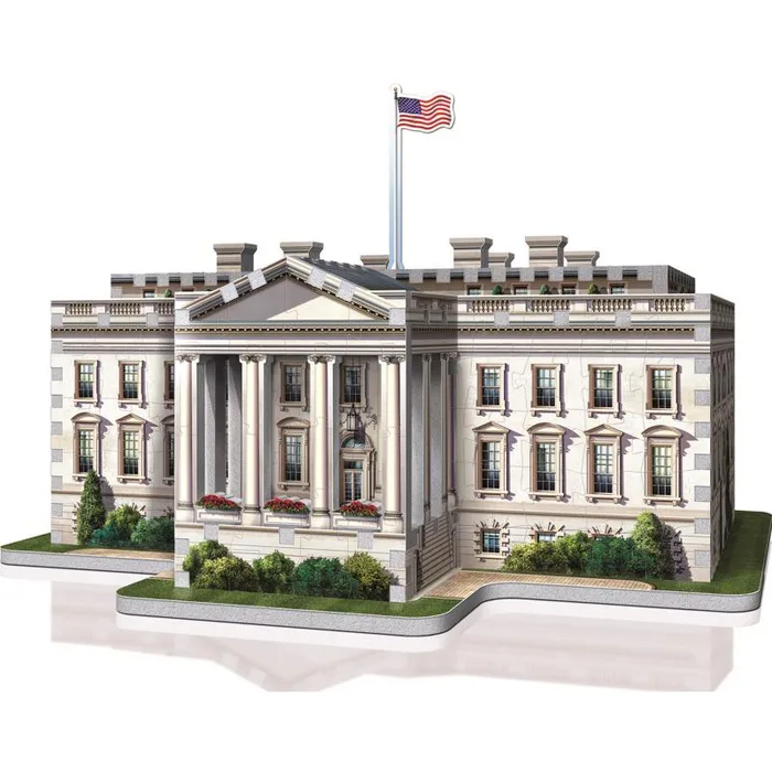 Wrebbit3D The White House 3D Jigsaw Puzzle White 490 pc