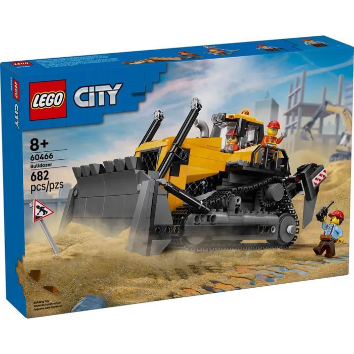LEGO Yellow Bulldozer City Building Set Multi 682 pc