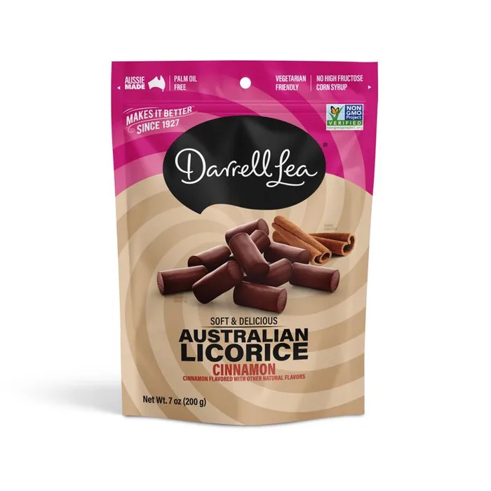 Darrell Lea Cinnamon Licorice Candy 7 oz