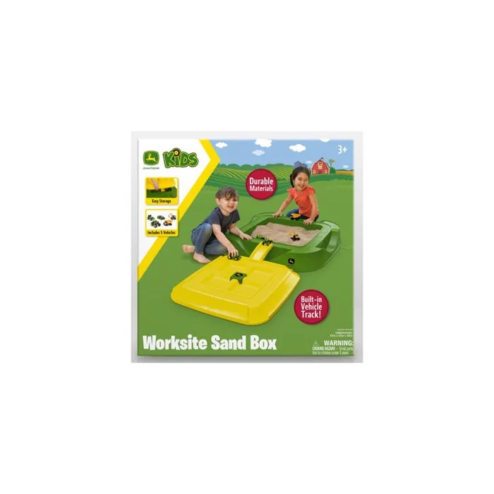 Sunny Days John Deere Sand Box with Toys Green/Yellow