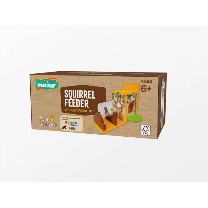 SparkJump Squirrel Feeder Woodworking Toy Kit