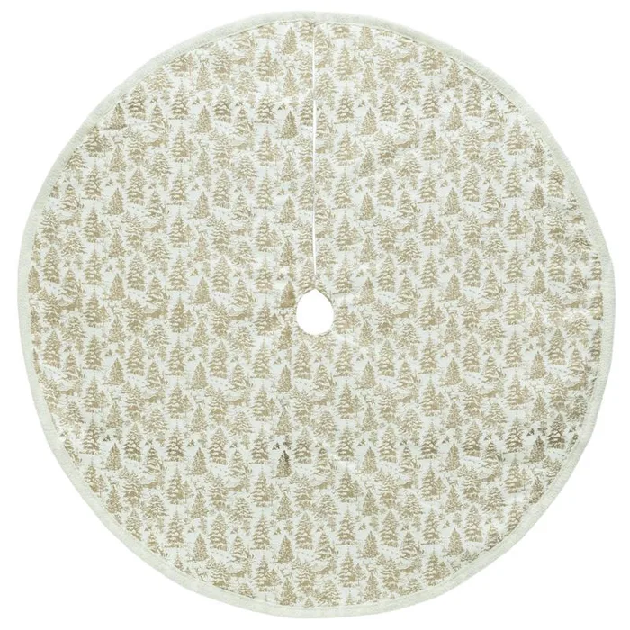 Dyno Faux Sueded Woodland Tree Skirt 48 in. (Pack of 4)