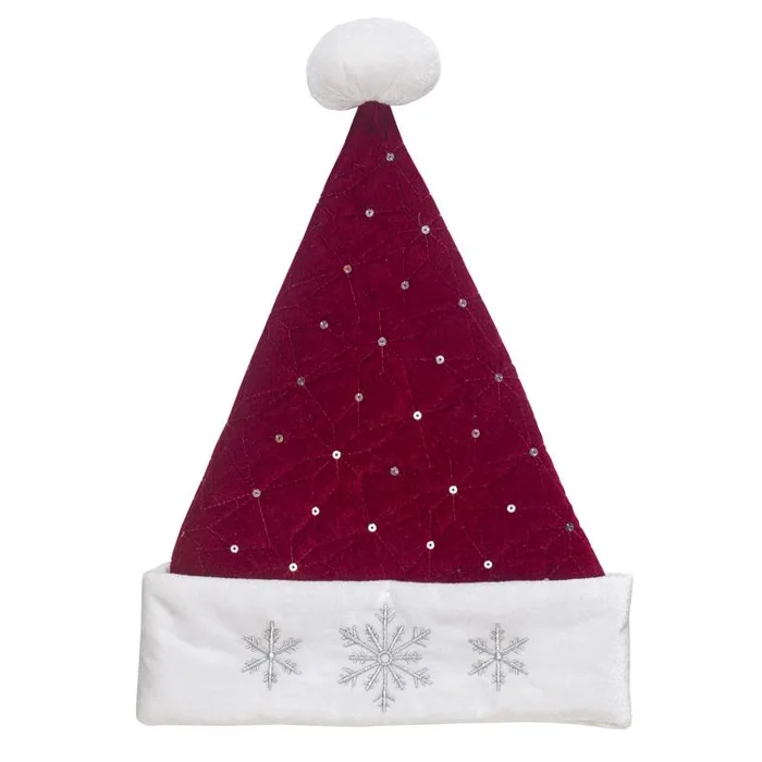 Dyno 17 in. Quilted Velvet Santa Hat 1 pk (Pack of 12)