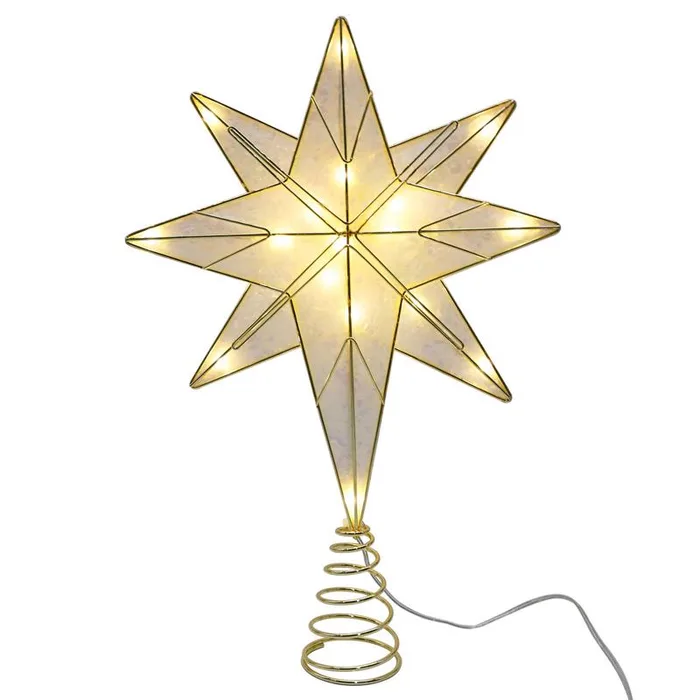 Celebrations LED Warm White Star of Bethlehem Tree Topper 12 in. (Pack of 8)