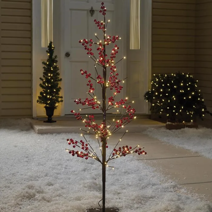 Celebrations LED Warm White Tree 48 in. Yard Decor
