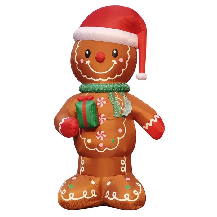 Celebrations Gingerbread Man with Giftbox 8 ft. Inflatable