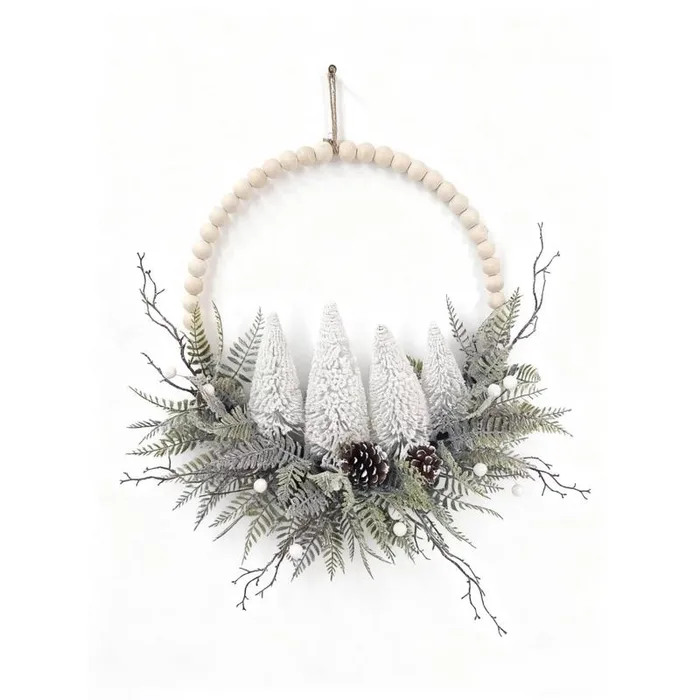 Decra Lite 20 in. D Frosty Wreath (Pack of 4)