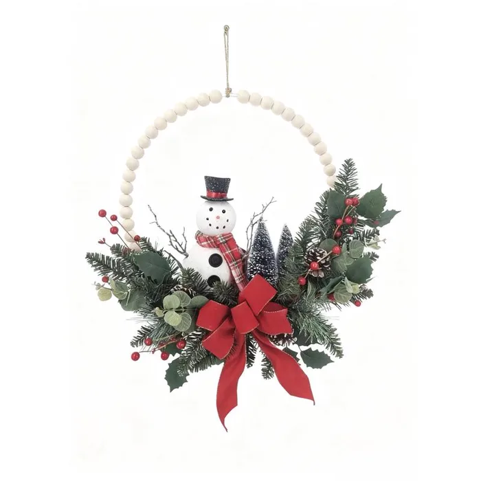 Decra Lite 20 in. D Snowman Wreath (Pack of 4)