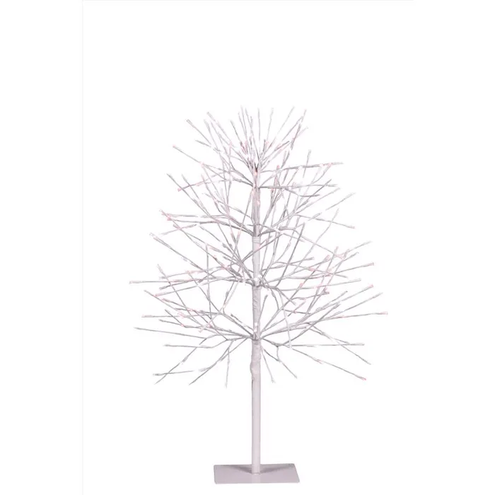 Celebrations LED Red/White Twinkle Gumdrop Tree 3 ft. Yard Decor