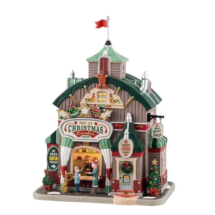 Lemax LED Cookie Shop Christmas Village (Pack of 4)