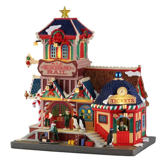 Lemax LED Wonderland Rail Christmas Village (Pack of 2)