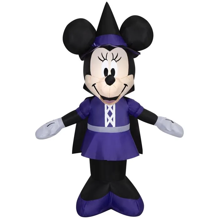 Disney 4 ft. Prelit Minnie as Witch Inflatable