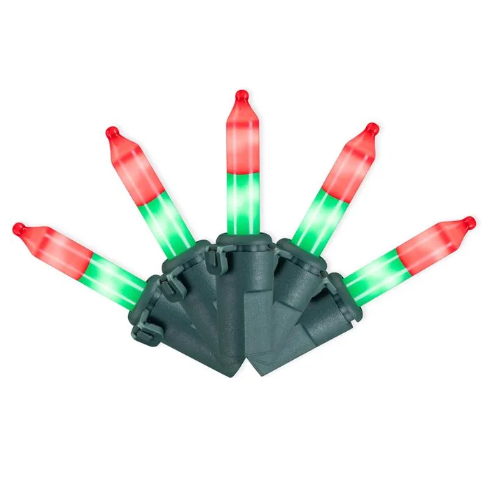 Celebrations LED T5 Green/Red 70 ct Christmas Lights 17.25 ft.