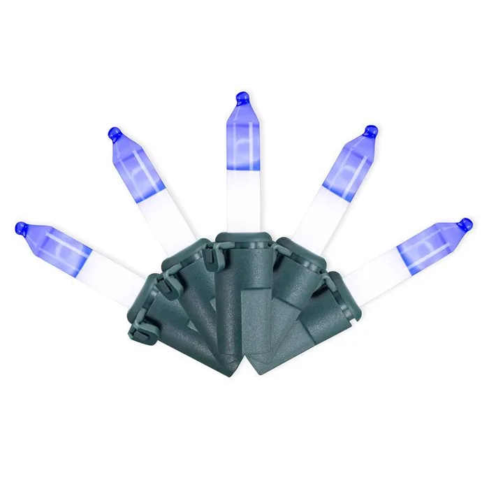 Celebrations LED T5 Blue/White 70 ct Two-Tone Christmas Lights 17.25 ft.