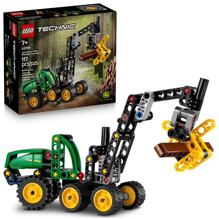 LEGO Technic John Deere 1470H Wheeled Harvester Building Set Multi 117 pc
