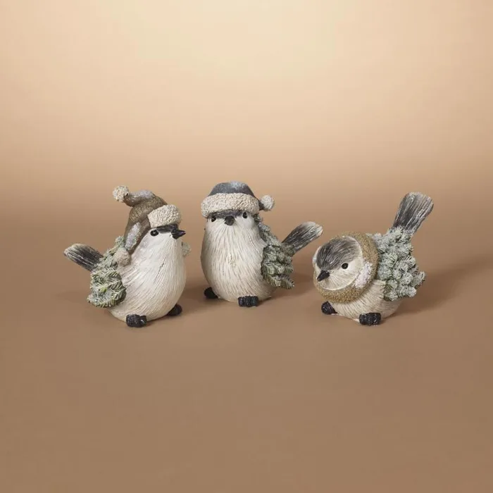 Gerson Winter Bird Figurine (Pack of 6)