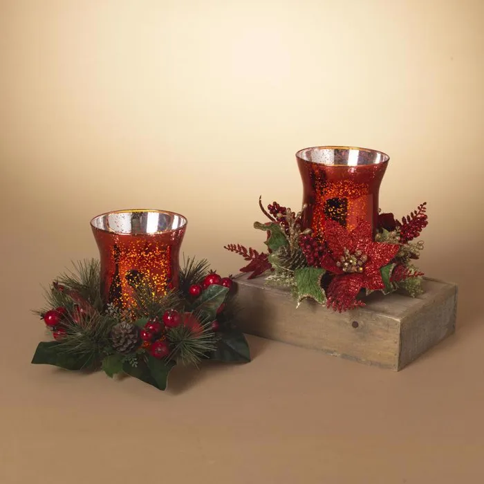 Gerson Holiday Candle Ring Candle Holder (Pack of 6)