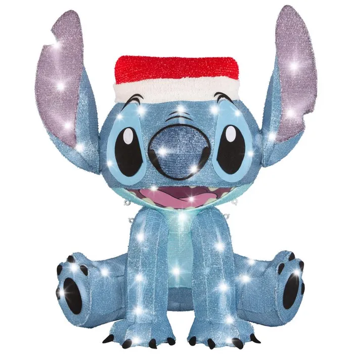 Disney Holiday Tinsel Sculpture Sitch 19 in. Yard Decor