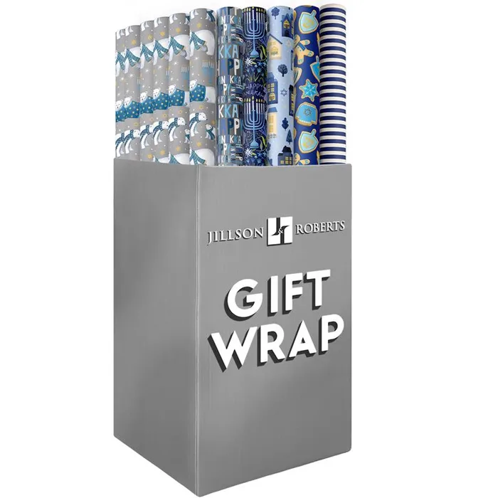 Jillson and Roberts Hanukkah Gift Wrap (Pack of 36)