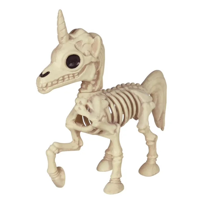 Seasons 11.25 in. Unicorn Skeleton Halloween Decor (Pack of 6)
