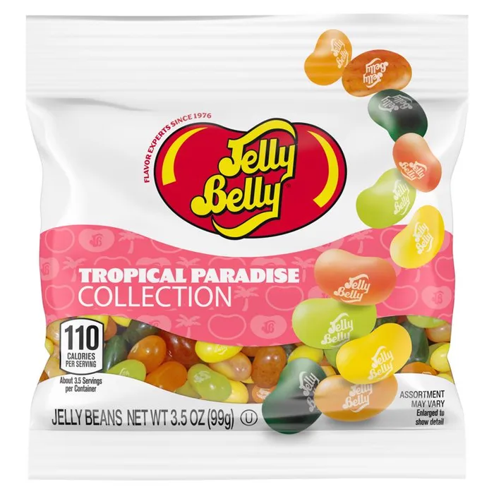 Jelly Belly Tropical Paradise Jelly Beans 3.5 oz (Pack of 12)