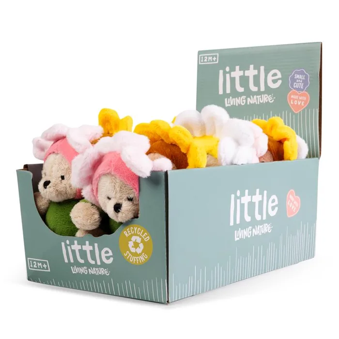 Keycraft Little Dress Up Bear Flower Plush Toy (Pack of 12)