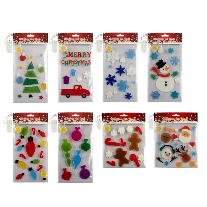 Test Rite Christmas Cling Window Decor (Pack of 8)