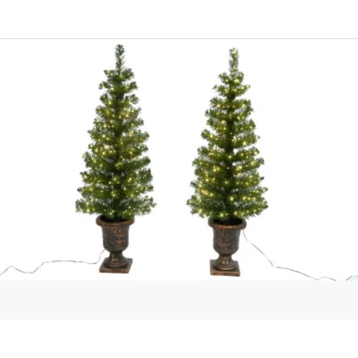 Celebrations 3-1/2 ft. Slim LED 304 ct Cascading Twinkle Entrance Tree