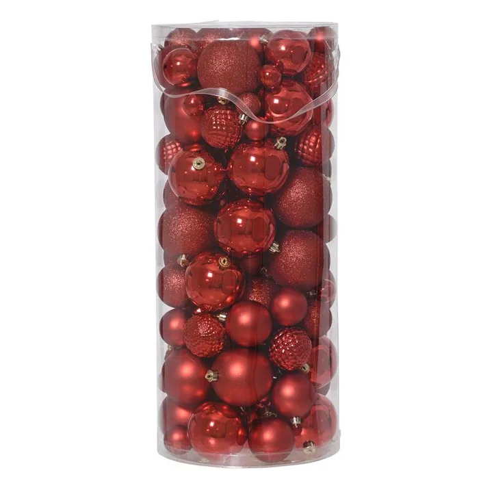 Decoris Red Ornaments (Pack of 4)