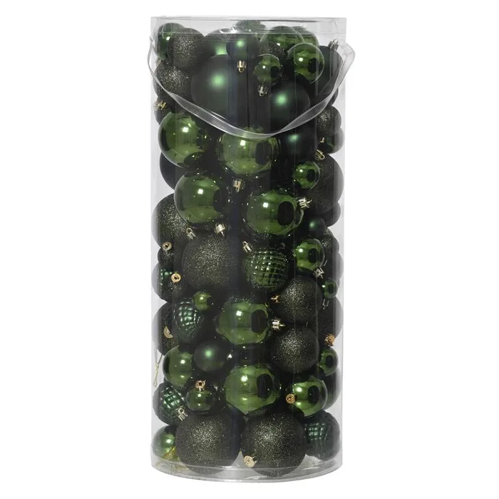 Decoris Green Ornaments (Pack of 4)
