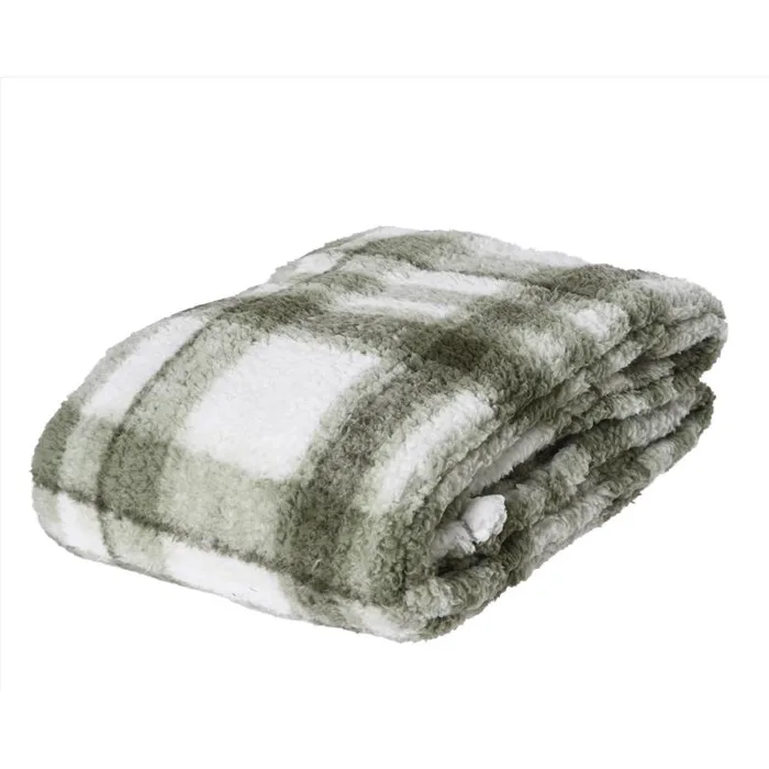 Decoris Checkered Blanket 1 pk (Pack of 8)