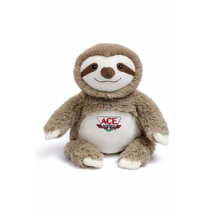 Warmies Sloth Stuffed Plush Toy Brown