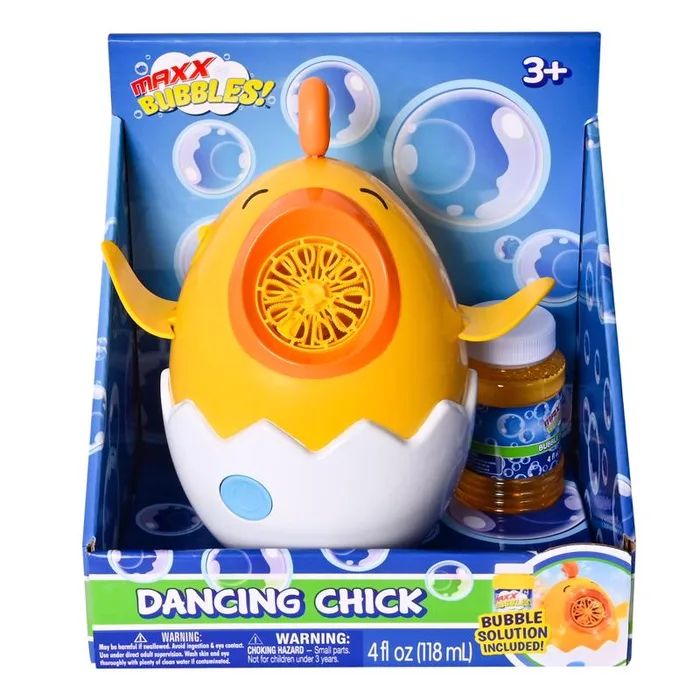 Sunny Days Chicken Bubble Blower Yellow/White 1 pc