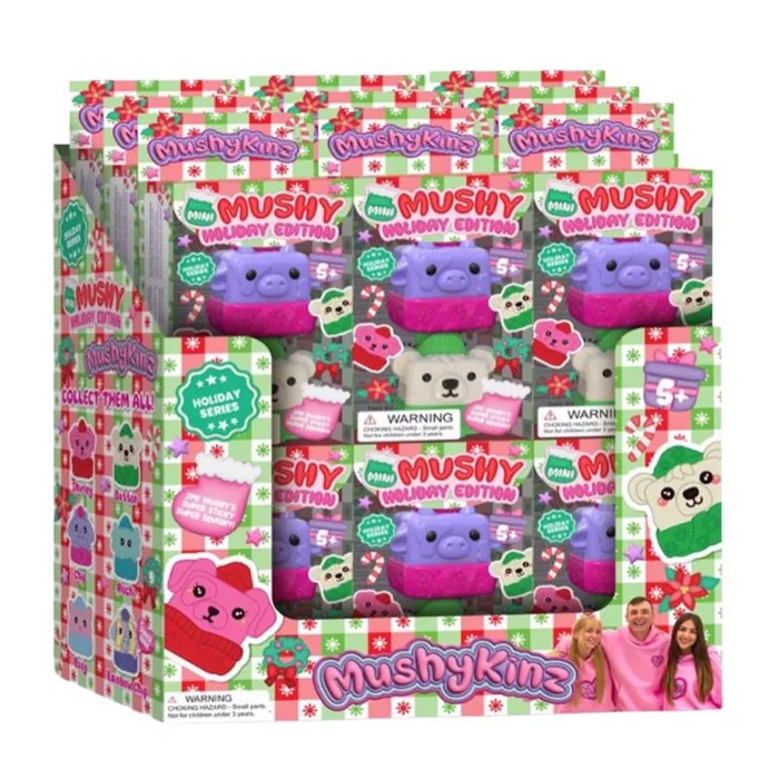 Mushykinz Holiday Squishy Toys (Pack of 12)