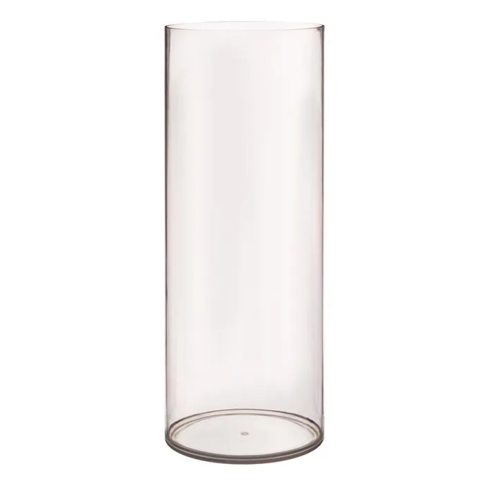 Creative Co-Op Clear Cylinder Table Decor 20 in.