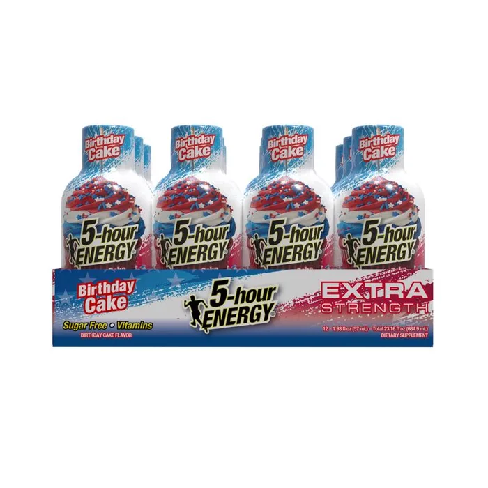 5-hour Energy Sugar Free Birthday Cake Energy Drink 1.93 oz (Pack of 12)