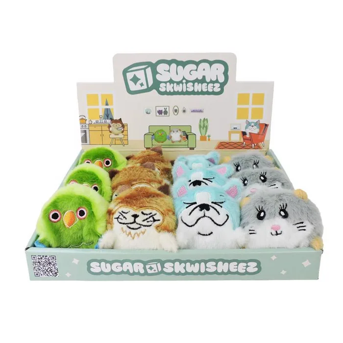 Toysmith Sugar Skwisheez Home Bodies Squishy Toy (Pack of 12)