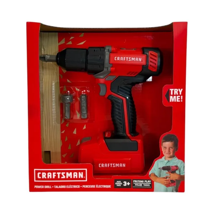 Red Toolbox Craftsman Power Drill Toy