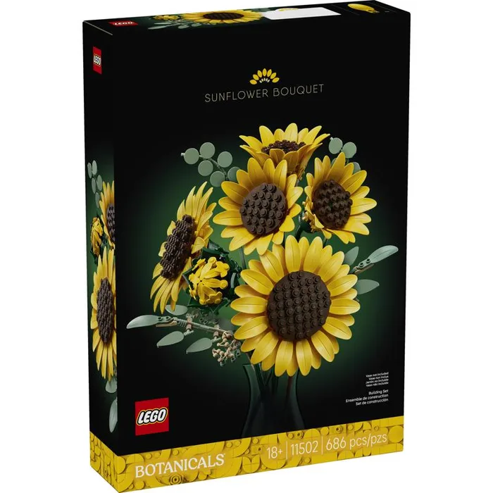 LEGO Botanicals Sunflower Bouquet Building Set Multicolor 686 pc