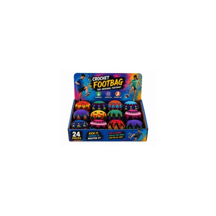 Boss Play Foot Bag Kick Bag (Pack of 18)