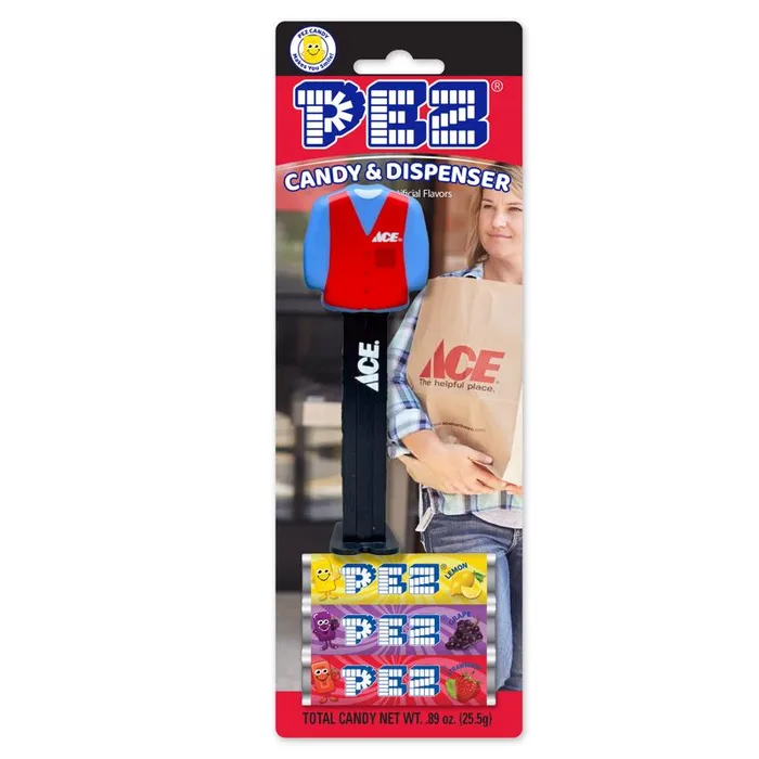 PEZ Ace Hardware Candy and Dispenser 0.89 oz (Pack of 12)