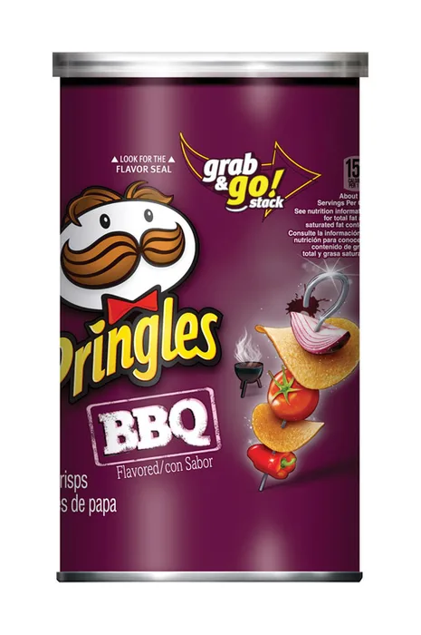 Pringles BBQ Potato Crisps 5.5 oz Can (Pack of 14)