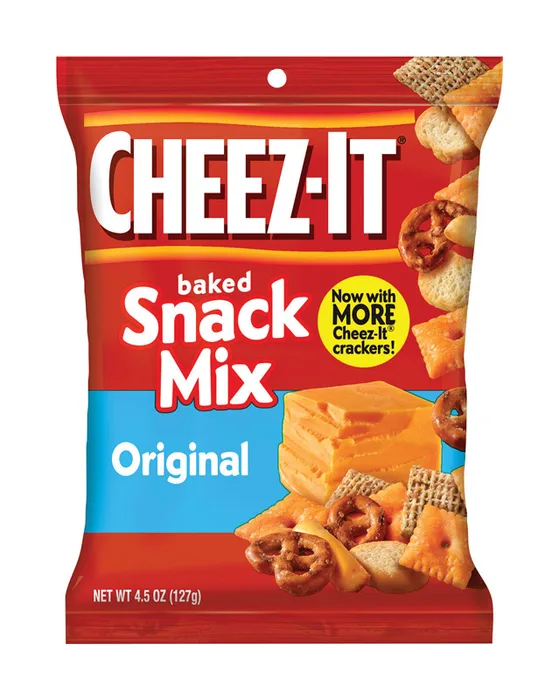Cheez-It Original Snack Mix 4.75 oz Pegged (Pack of 6)