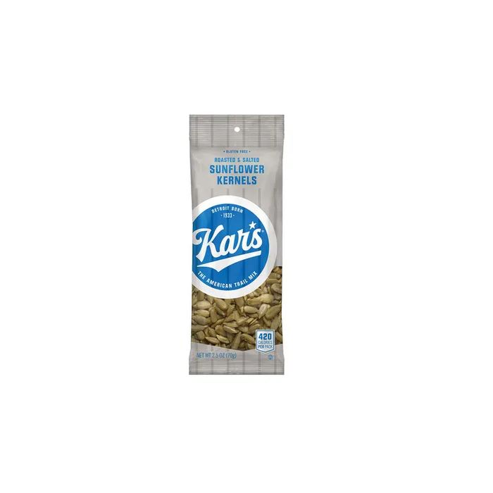Kar's Roasted and Salted Sunflower Kernels 2.5 oz Bagged (Pack of 12)