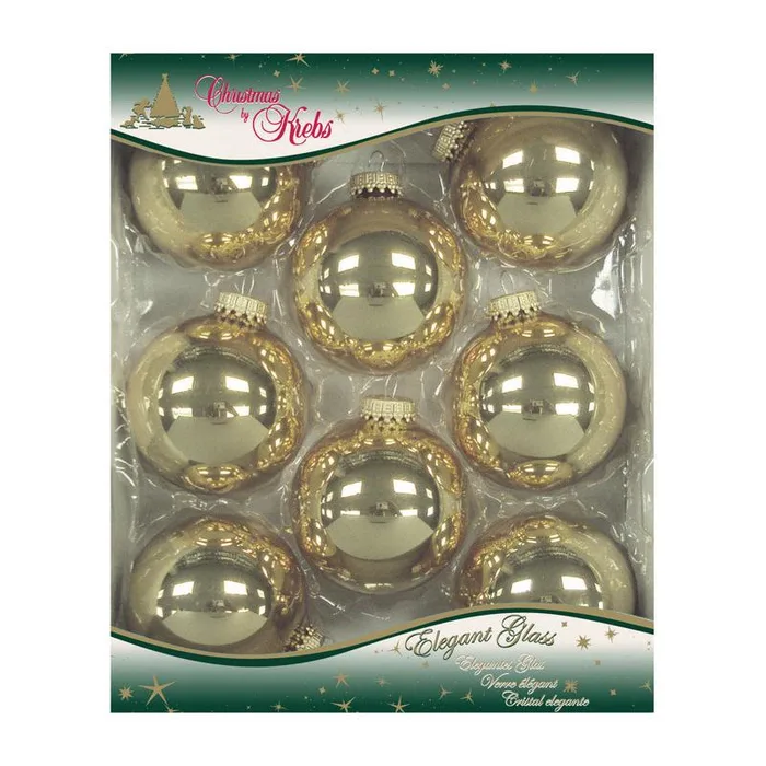 Christmas by Krebs Aztec Gold Ball Ornament (Pack of 12)